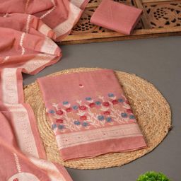 GAJARAI Woven Design Unstitched Dress Material-image-33