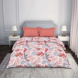 Spaces Atrium Pink & Red 100% Cotton 144 TC Double Bed Ac Quilt-image-109