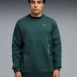 Puma Green Terrain Relaxed Fit Sweatshirt-picture-3