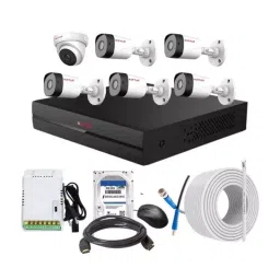 CP PLUS CCTV Combo Kit 2.4 MP Full HD Audio Indoor & Outdoor with 8 Channel DVR 5 Bullet, 1 Dome Camera, 8 Channel SMPS, 70 m Cable 2 TB HDD & Connectors-image-73