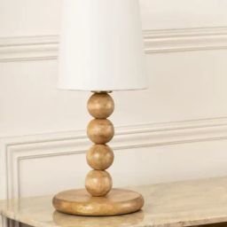 Whispering Homes Bead Wooden Table Lamp-23