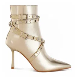 London Rag Women's Gold Stiletto Booties-image-45