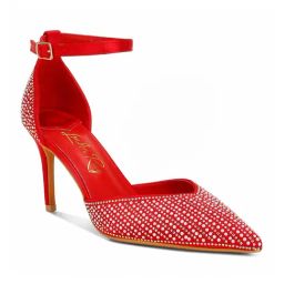 London Rag Women's Red Ankle Strap Stilettos-image-39