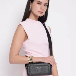 Guess Coal Saffron Logo Cross Body Bag-picture-5