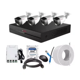 CP PLUS CCTV Combo Kit 2.4 MP Full Colour HD Audio Indoor & Outdoor with 4 Channel DVR, 4 Bullet Camera, 4 Channel SMPS, 70 m Copper Cable, 1 TB HDD & Connectors-image-91