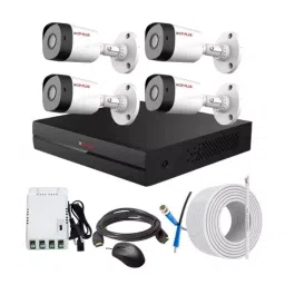 CP PLUS CCTV Combo Kit 2.4 MP Full HD Audio Indoor & Outdoor with 4 Channel DVR 4 Bullet Camera, 4 Channel SMPS, 70 m Copper Cable & Connectors-image-70
