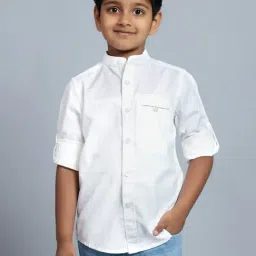Cantabil Boys White Cotton Shirt-picture-43