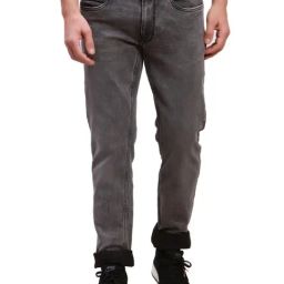 Parx Charcoal Slim Tapered Fit Jeans-image-23