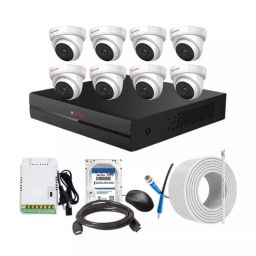 CP PLUS CCTV Combo Kit 2.4 MP Full HD Audio Indoor & Outdoor with 8 Channel DVR 8 Dome Camera, 8 Channel SMPS, 70 m Copper Cable 500 GB HDD & Connectors-image-88