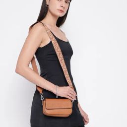 Guess Cognac Sandria Textured Cross Body Bag-picture-9