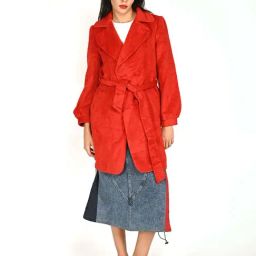 Odette Red Jacket With Belt-image-54