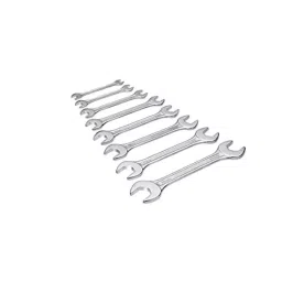 Hillgrove HGCM253 Carbon Steel 8Pcs Double Open Ended Wrench Spanner with 2 in 1 Screwdriver Set image 2