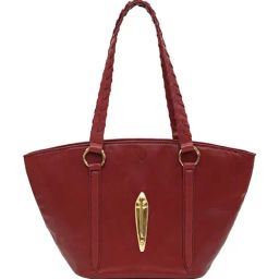Hidesign Marron Red Pharaoh 05 Leather Medium Tote Bag-39