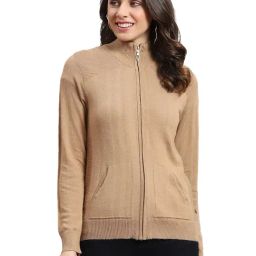 Monte Carlo Beige Regular Fit Cardigan-image-21