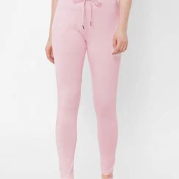 Sweet Dreams Soft Pink High Rise Casual Track Pants-image-40