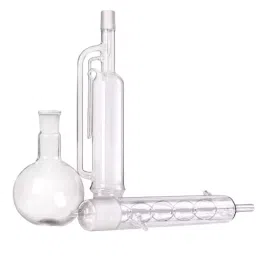 Eduscope Glass Soxhlet Apparatus Complete Set of Extraction Glass with 250 ml and Flask with 100 ml Extractor Capacity, ‎Edu-SOXHLETCSAPP-03 (Pack of 3 Pcs) image 3