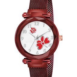 Gopal Shopcart Women Round Dial Analogue Watch GR_379_Red 315 Red Dial-image-86