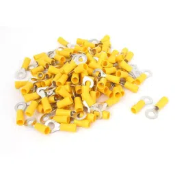 Globomotive Ring Insulated Electrical Wire Crimp Terminals Connectors Wire Lug Battery Cable Ends Eyelets (4mm, 200 Pack)-picture-25