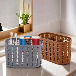 Kuber Industries Grey Set of 2 Reusable Multi-Utility Organisers-15
