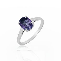 GenZcomplex Purple Brass Amethyst Finger Ring-image-85