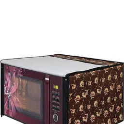 Wings Star Brown Floral Printed Microwave Oven Cover-38