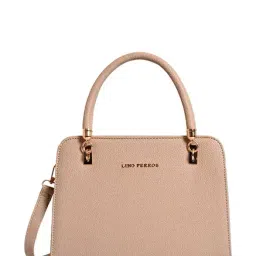 Lino Perros Beige Solid Handbag-picture-7