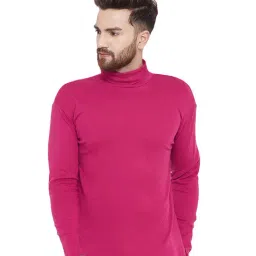 Hypernation Pink High Neck T-Shirt-image-15