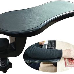 FreshDcart Arm Wrist Rest Support Arm Rest Desk PC, Laptop, Desk Extender Table Pad Support Health Care Hand Support Adjustable Home Office Easy and Comfortable Use (Black Pack of 1) image 1