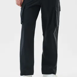 Snitch Men Black Mid-Rise Regular Fit Cargo Pants-image-88