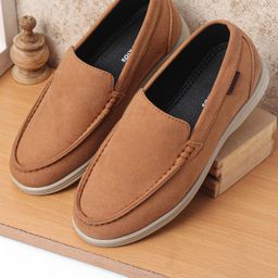 Pine Kids Slip On Formal Loafers - Brown-image-79