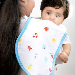 Theoni Cotton Muslin 3Layer burpy bib-Holiday Hues-image-71