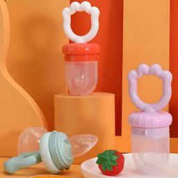COZY VIBES BPA Free Baby Pacifier Feeder For Fruits Food Nippler Feeder Baby Fresh Fruit Feeder Pacifier-PACK OF 1-COLOR MAY VARY-0