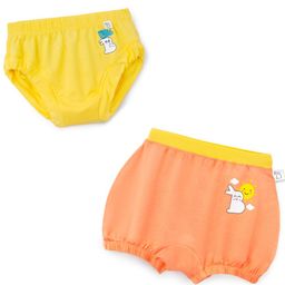 SuperBottoms Bamboo Pack Of 2 Bunny Printed Panty & Bloomer Set - Multi Colour-image-47
