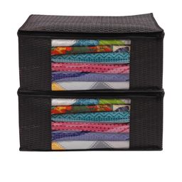 AMAK INC Black Fabric Multi-Utility Wardrobe Organisers-picture-20