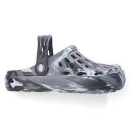 Skechers Printed Clogs with Back Strap - Charcoal Grey image 2