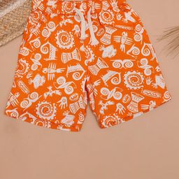 The Lion and The Fish Boys Printed Shorts-image-82
