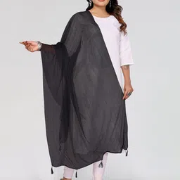 Moda Rapido Selection Of 4 Lycra Tasselled Border Dupatta image 2