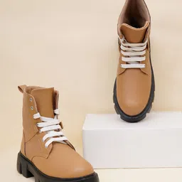 Try Me Women Casual Block-Heeled Boots-56