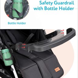 Babyhug Travel Compact Baby Stroller with Reversible Handle Adjustable Backrest & Canopy - Multicolor image 5