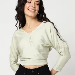 Pannkh Wrap Crop Top-image-9
