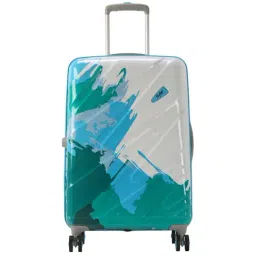 Skybags Blue & White 8 Wheels Small Hard Cabin Trolley 37 cm-22