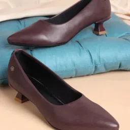 Carlton London Women's Wine Pump Shoes-picture-15