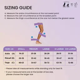 Sorgen SXCS2322 Beige Thigh length  Class 2 Medical Compression Stockings -M image 2