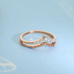 Malabar Gold and Diamonds 18k Rose Diamond Ring for Women-image-14