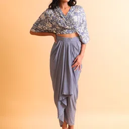 NH KAPDEWALA Printed Top & Skirt Co-Ord-image-40