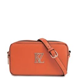 Kazo Orange Synthetic Solid Sling Handbag-image-84
