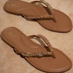 Inc.5 Women's Beige Thong Sandals-picture-33