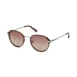Guess GUS000685352HSG Brown UV Protected Oval Sunglasses for Men-image-27