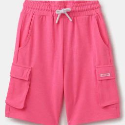 United Colors of Benetton Kids Pink Regular Fit Shorts-image-108