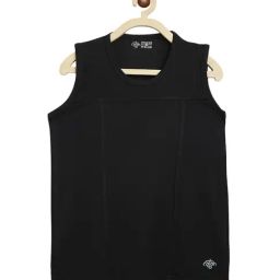 Chimprala Kids Black Solid Tank Top-image-85